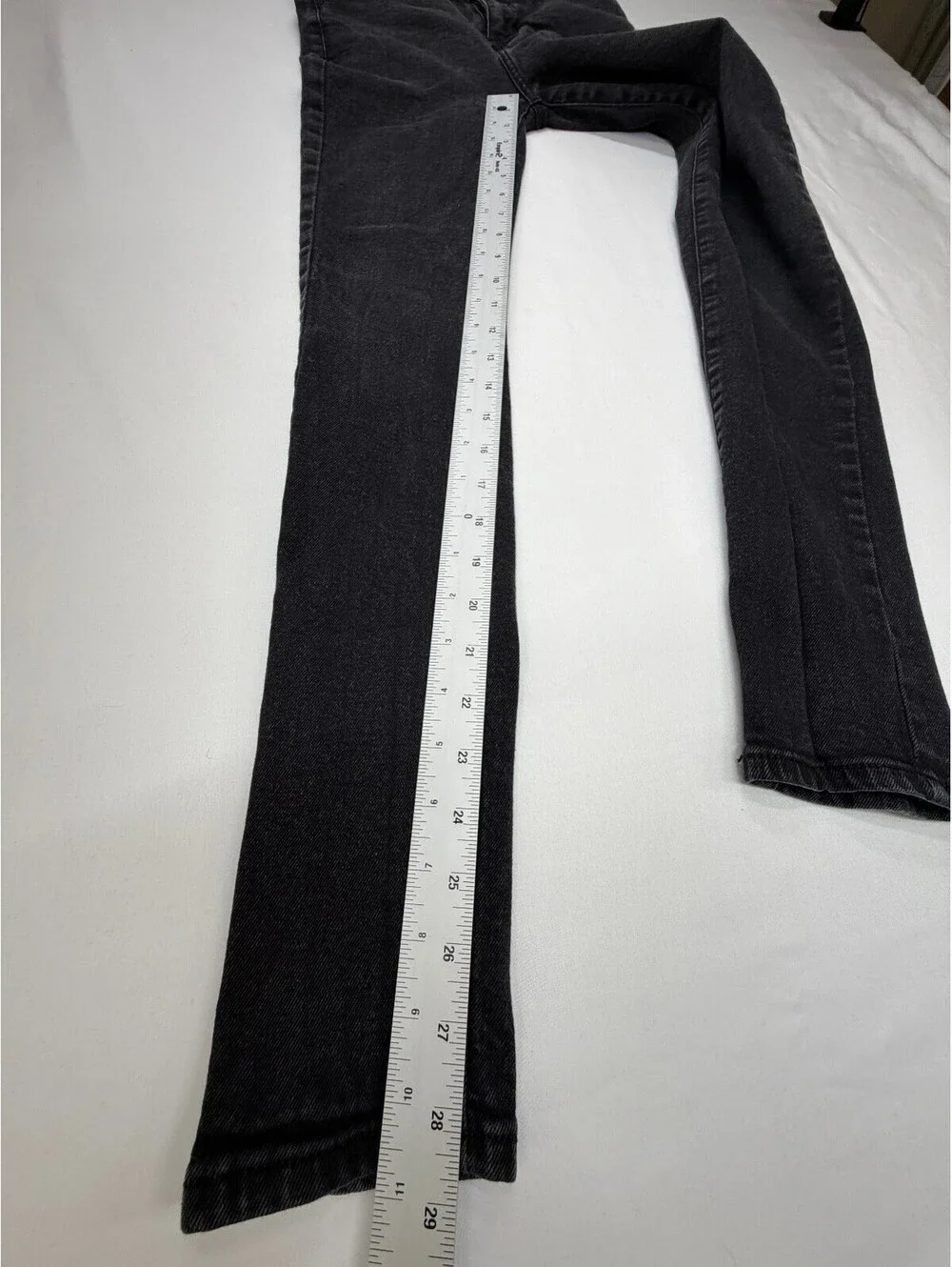 New Look Mens Super Skinny Jeans Stretch Zip Fly Slim Fit Low Rise Size 28 Black